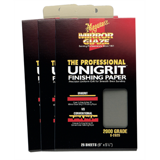 Meguiar's Automotive Unigrit Finishing Paper; 1200 Grade