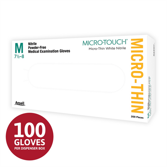 Microflex MIcro-Thin Nit Disp Gloves NL PF Exam Blue Large Box/300 units