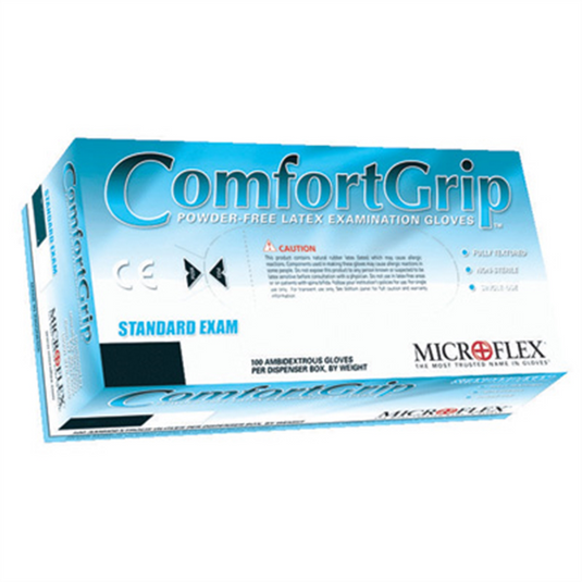Microflex COMFORTGRIP LATEX EXAM GLOVES XS
