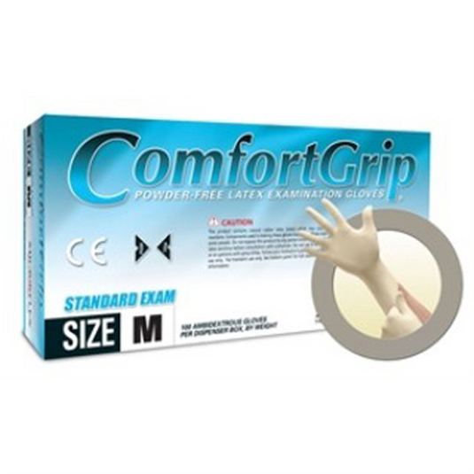 COMFORTGRIP LATEX EXAM GLOVES L 100PK