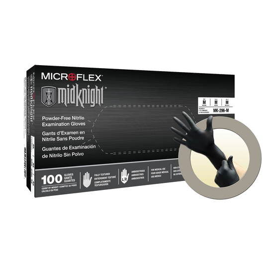 Microflex GLOVE MIDKNIGHT MK-296 NITRILE S