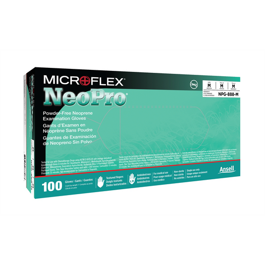 Microflex NEOPRO NEOPRENE EXAM GLOVES L 100PK