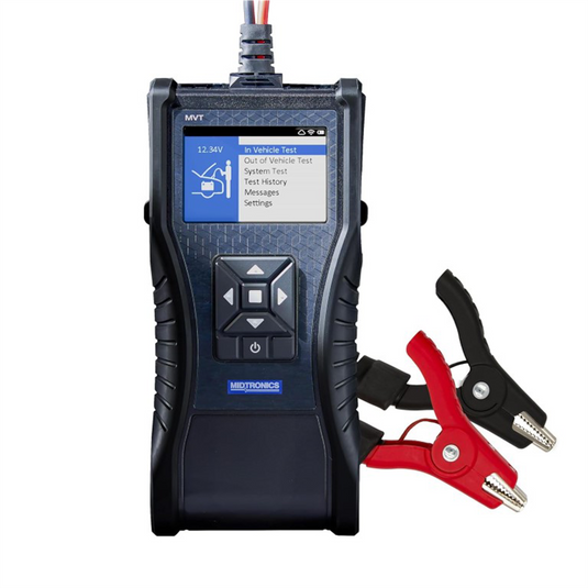 Midtronics Battery and Electrical System Analyzer MDX-AI- Integrated Printer- 30 foot Cable with Mueller Clamp Set