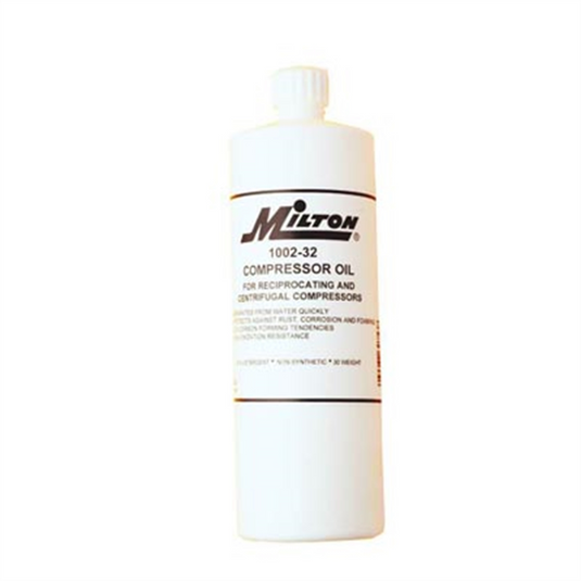 Milton Industries Compressor Oil; 32oz.; Flip Top