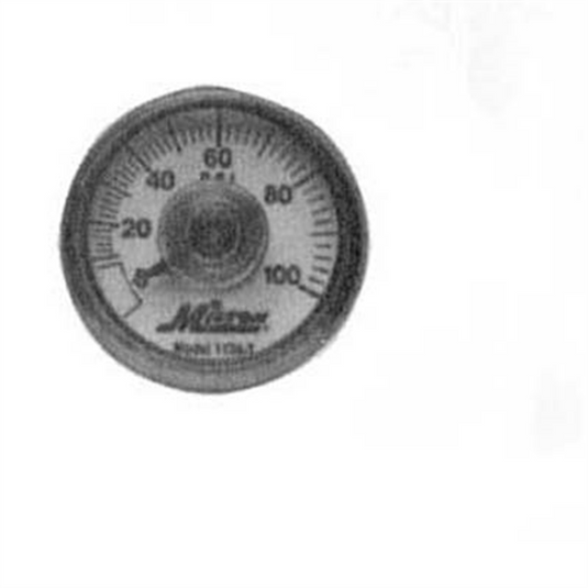 Milton Industries Gage 1/4"" NPT; 0-100 PSI