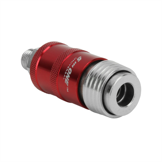Milton Industries Safety Exhaust Coupler; 1/4"" body; 1/4"" MNPT