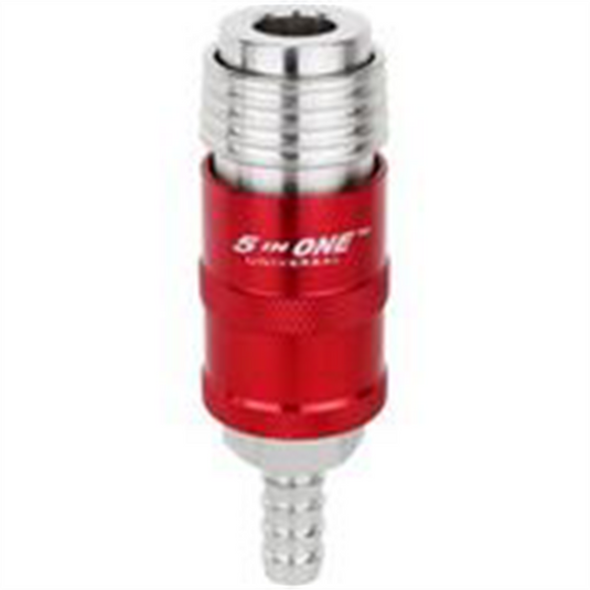 Milton Industries 1/4"" Safety Exhaust Coupler; 3/8"" Hose Barb