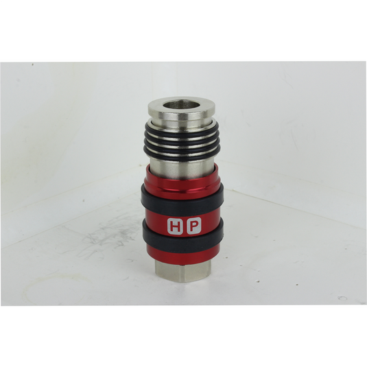 Milton Industries 3/8"" Safety Exhaust Coupler; 3/8"" FNPT - 5 Count
