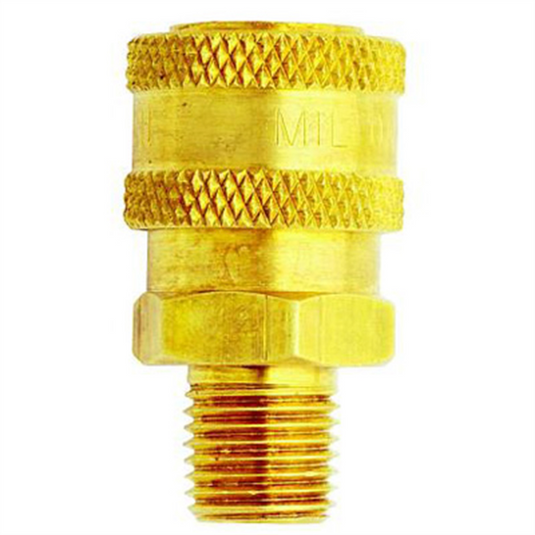Milton Industries 1/4"" Male Straight Thru Coupler