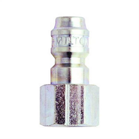 Milton Industries 1/4"" Female Straight Thru Plug