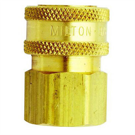 Milton Industries 3/8"" Female Straight Thru Coupler