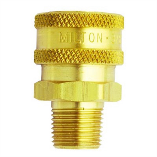 Milton Industries 3/8"" Male Straight Thru Coupler