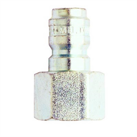 Milton Industries 3/8"" Female Straight Thru Plug