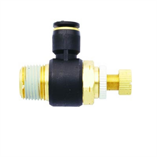 Milton Industries Flow Contr Out; Tube 1/4"" OD; 1/8"" NPT