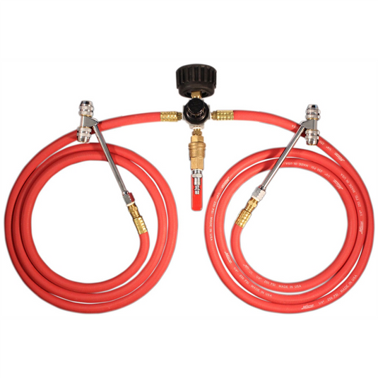 Milton Industries Dual Truck Tire Inflator Gauge with Regu