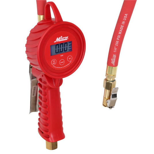 Milton Industries 555e Digital Tire Inflator Gauge; 5 to 220 PSI; � 1 PSI Accuracy