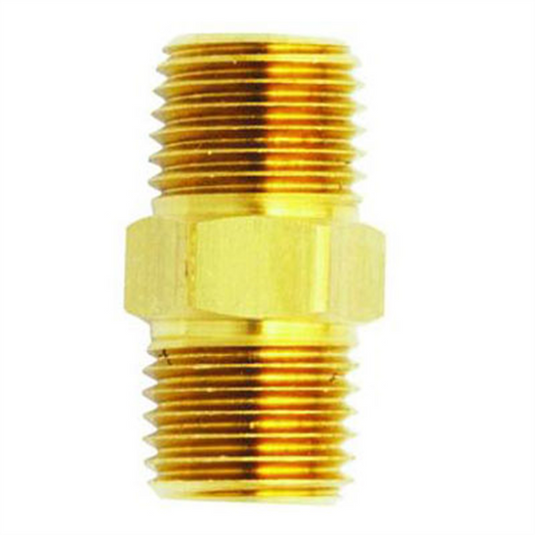 Milton Industries M. Hex Nipple; 1/4"" x 3/8