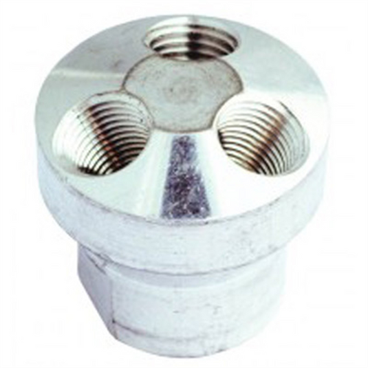Milton Industries Air Manifold 1/4"" Inlet 3 Outlets 1/4