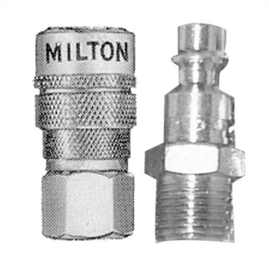 Milton Industries 1/4"" F. Body & M. Plug M-Style