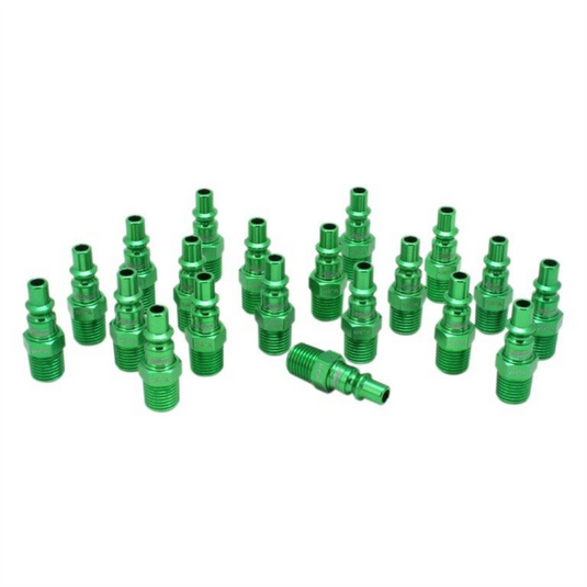 Milton Industries ColorFit Plugs; A-style Green; 1/4"" NPT Male