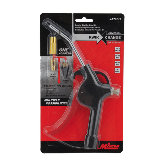 Milton Industries 4"" Blow Gun; Vari; Tip Kit
