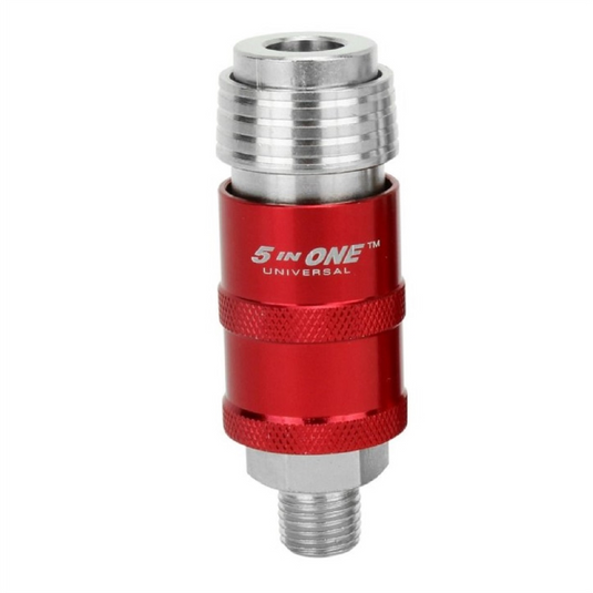 Milton Industries Safety Exhaust Coupler; 1/4"" body; 1/4"" MNPT