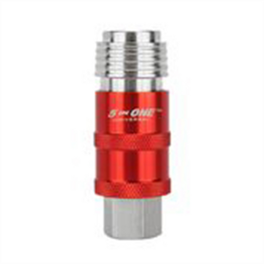 Milton Industries Safety Exhaust Coupler; 1/4"" body; 3/8"" MNPT