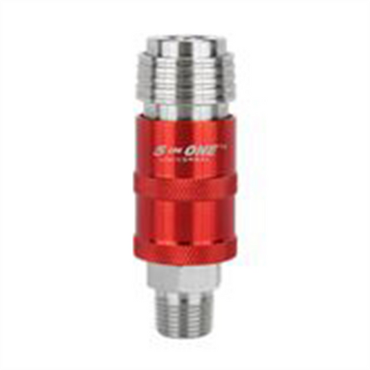 Milton Industries Safety Exhaust Coupler; 1/4"" body; 3/8"" FNPT