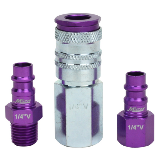 Milton Industries Kit; 3pc Hi-Flo V style 1/4