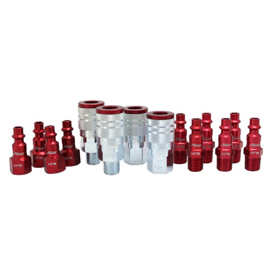 Milton Industries 14 pc. ColorFit Set; M-style Red; 1/4