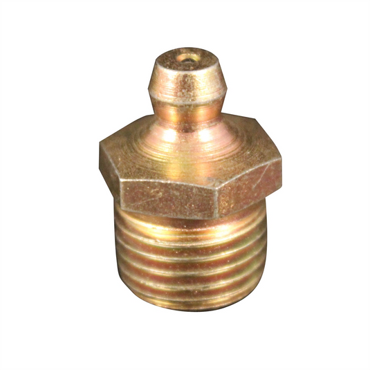 Milton Industries Grease Fitting 1/4""- 18 Pipe threads; Short - Straight ; 5-pk