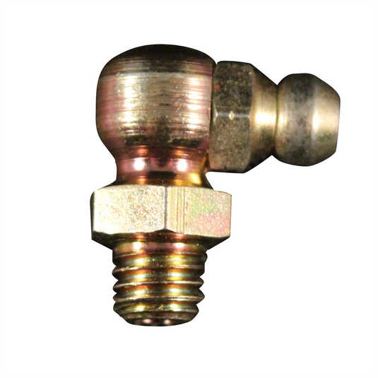 Milton Industries Grease Fitting 1/4""- 28 SAE-LT ; Short - 90&deg;; 5-pk