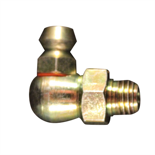 Milton Industries Grease Fitting ; M6 x1 ; 90 Degrees ; OAL 18 mm max; 5-pk