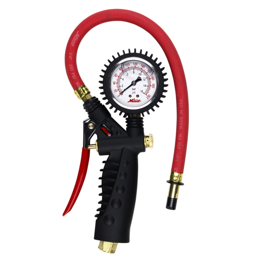 Milton Industries Analog Inflator Gauge with Straight Chuck