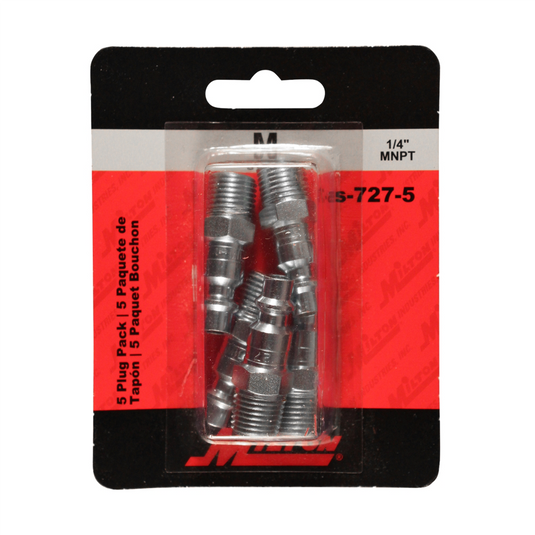 Milton Industries 1/4"" Male Plug M-Style