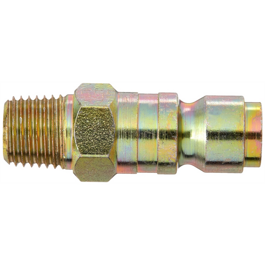 Milton Industries 1/4"" Male Plug P-Style; 2/cd