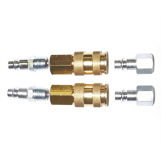 Milton Industries 6 pc. ""V"" Style Hi-Flow Coupler Kit