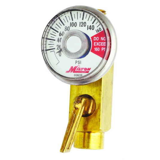 Milton Industries In-Line Reg. W/Gage F.1/4""x M.1/4