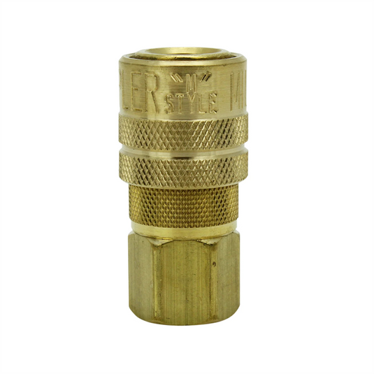 Milton Industries Industrial Coupler 1/4"" NPT Female Brass Air Coupler; M-STYLE&reg; Quick Connect Air Coupler; S-715