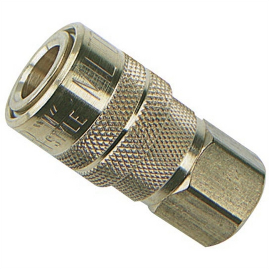 Milton Industries ColorFit Couplrs; M-style Blue;1/4"" MNPT