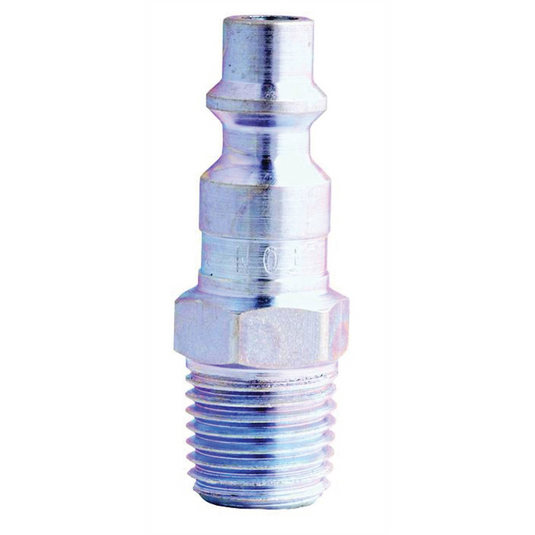 Milton Industries 1/4"" Male Plug M-Style; 2/cd