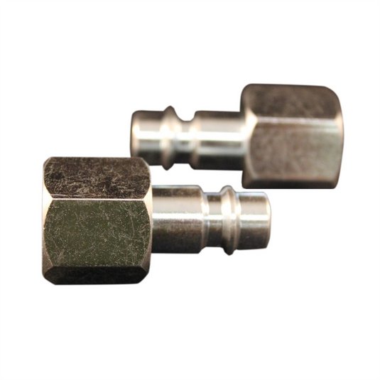 Milton Industries HI-Flo V-Style 3/8"" FNPT Steel Plug 2/cd
