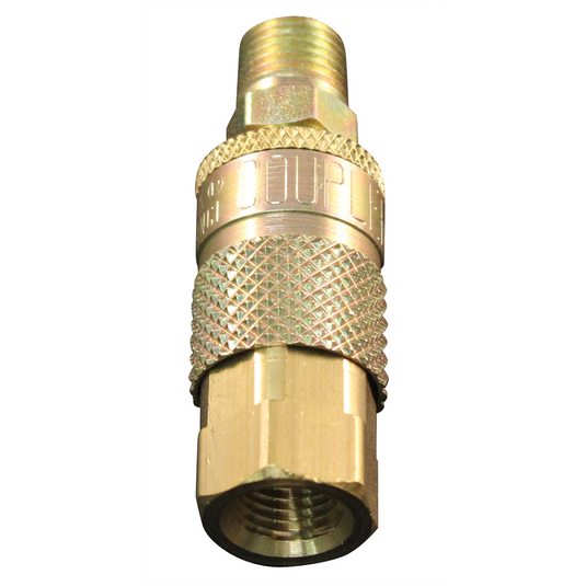 Milton Industries 1/4"" F. Coupler & M. Plug T-Style