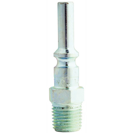 Milton Industries 1/4"" Male Plug L-Style; 2/cd