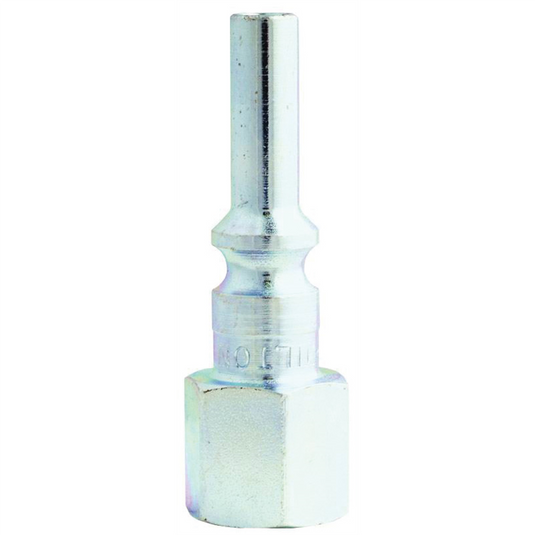 Milton Industries 1/4"" Female Plug L-Style; 2/cd