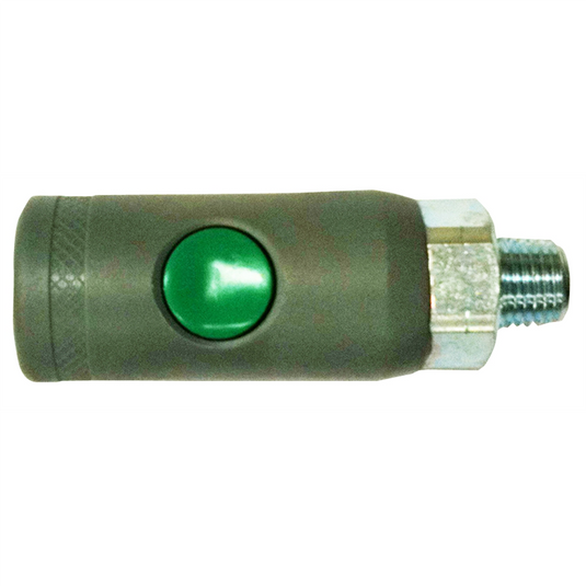 Milton Industries 1/4"" Male Safety Coupler ""T"" Style