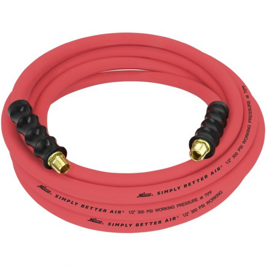 Milton Industries 1/2"" x 25' Ultra Lightweight Rubber Hose (w/ 3/8"" NPT ends)