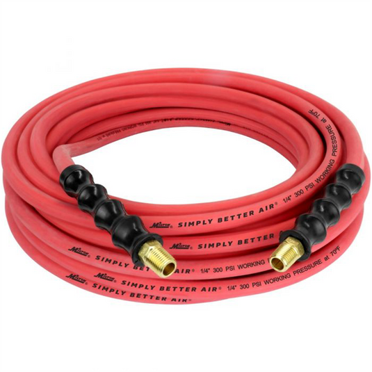 Milton Industries 1/4"" x 50' Ultra Lightweight Rubber Hose (w/ 1/4"" NPT ends)