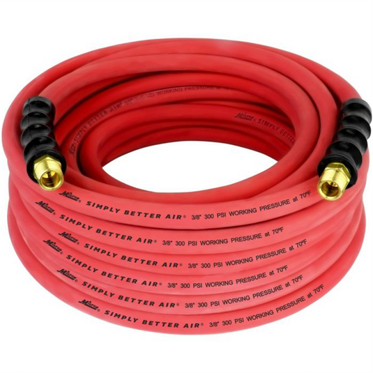 Milton Industries 3/8"" x 50' Ultra Lightweight Rubber Hose (w/ 3/8"" NPT ends)
