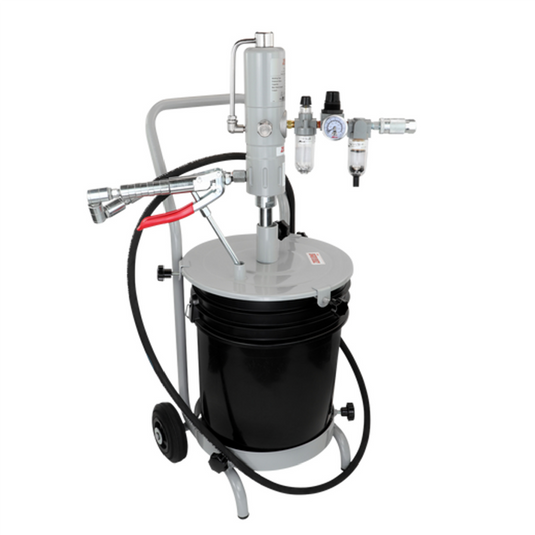 Zeeline by Milton E3574KC - 45:1 Grease Pump for 25-50 Lbs. Pails Package with Cart